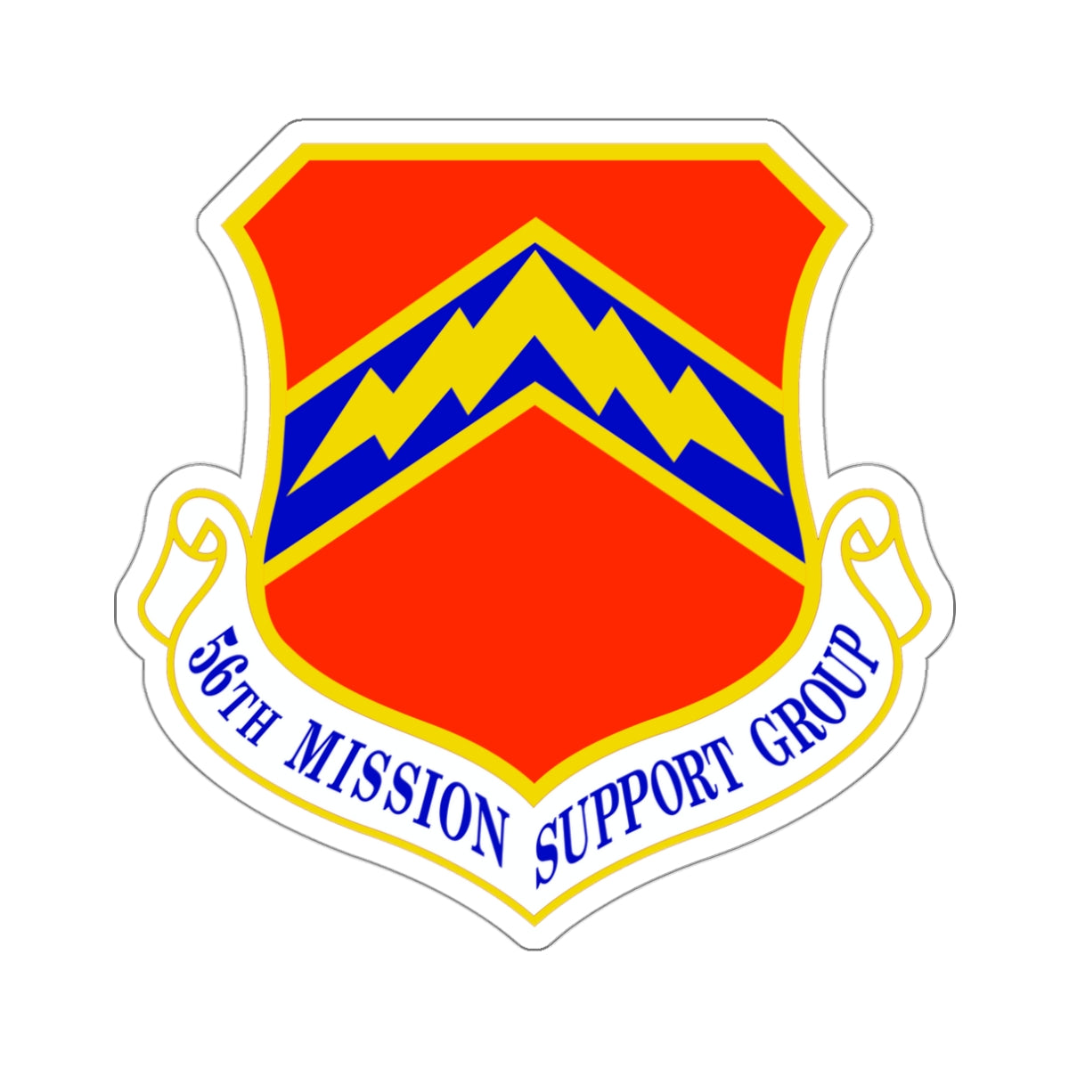 56th Mission Support Group (U.S. Air Force) STICKER Vinyl Die-Cut Decal-White-The Sticker Space