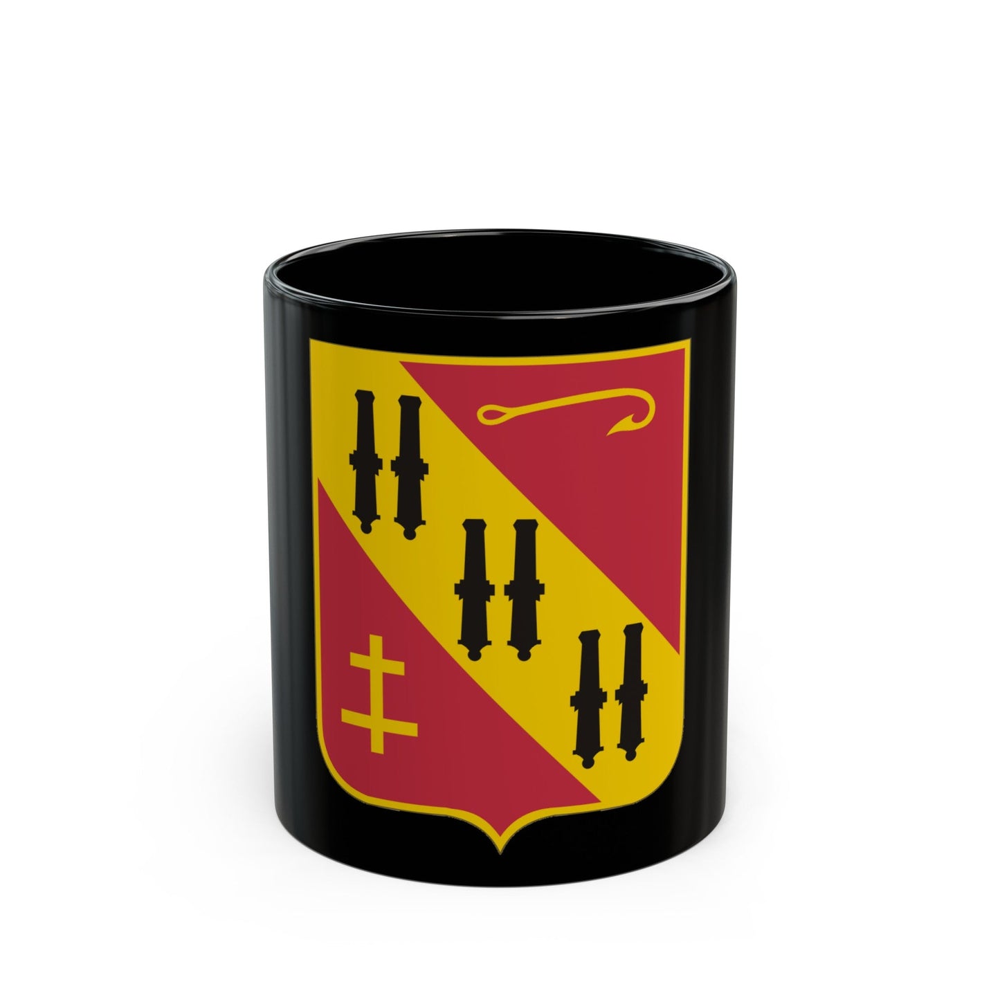 5th Air Defense Artillery (U.S. Army) Black Coffee Mug-11oz-The Sticker Space