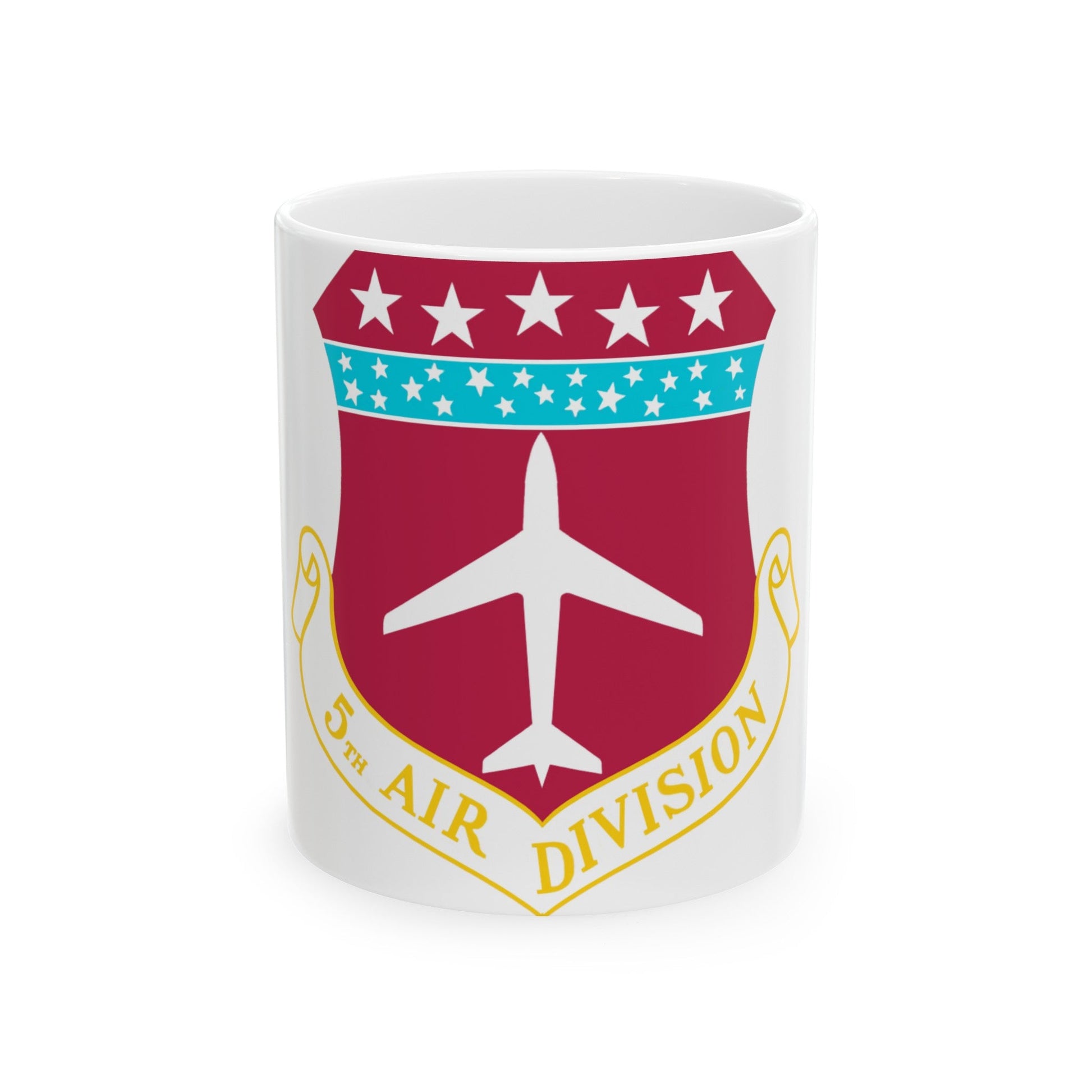 5th Air Division (U.S. Air Force) White Coffee Mug-11oz-The Sticker Space