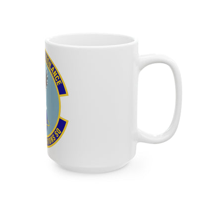 5th Communications Squadron (U.S. Air Force) White Coffee Mug-The Sticker Space