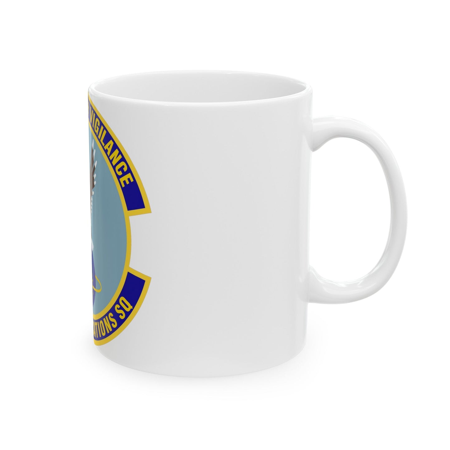 5th Communications Squadron (U.S. Air Force) White Coffee Mug-The Sticker Space