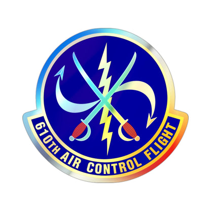 610 Air Control Flight PACAF (U.S. Air Force) Holographic STICKER Die-Cut Vinyl Decal-2 Inch-The Sticker Space