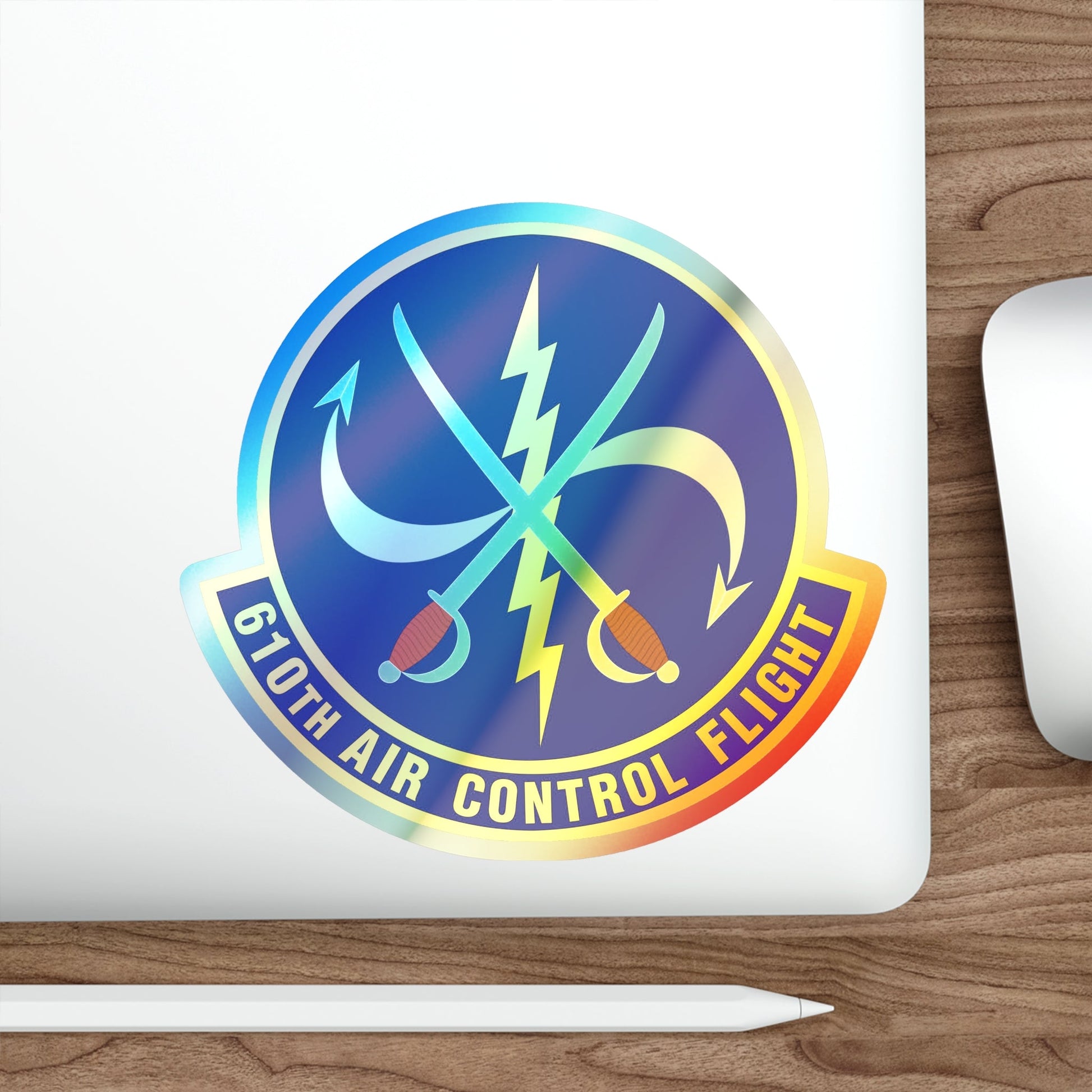 610 Air Control Flight PACAF (U.S. Air Force) Holographic STICKER Die-Cut Vinyl Decal-The Sticker Space