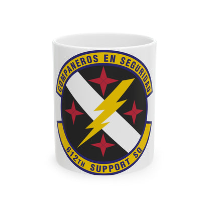 612th Support Squadron (U.S. Air Force) White Coffee Mug-11oz-The Sticker Space