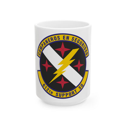 612th Support Squadron (U.S. Air Force) White Coffee Mug-15oz-The Sticker Space
