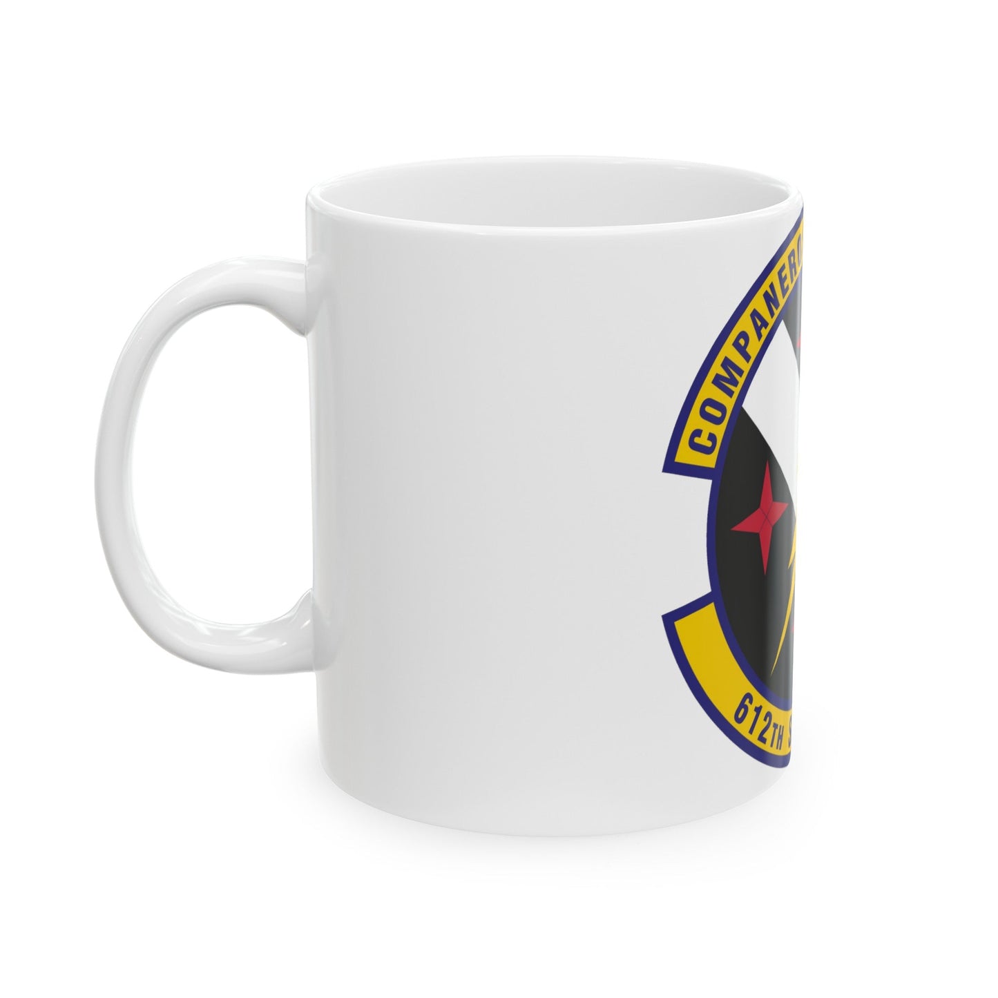 612th Support Squadron (U.S. Air Force) White Coffee Mug-The Sticker Space