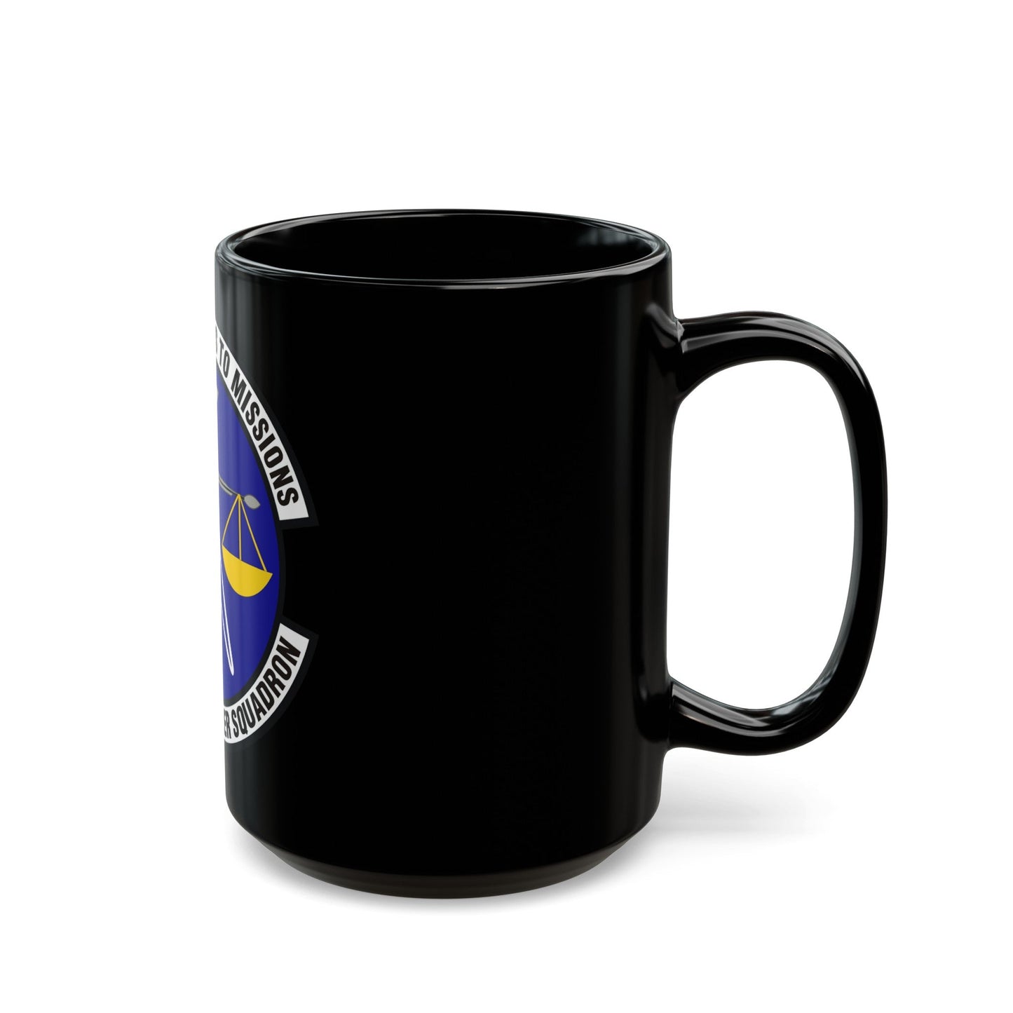 628th Comptroller Squadron (U.S. Air Force) Black Coffee Mug-The Sticker Space
