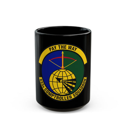 633d Comptroller Squadron (U.S. Air Force) Black Coffee Mug-15oz-The Sticker Space
