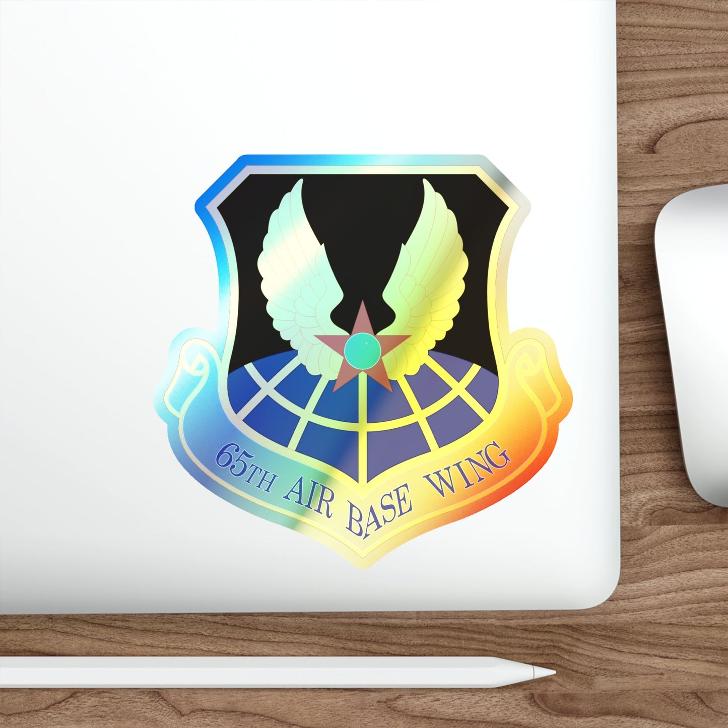 65th Air Base Wing (U.S. Air Force) Holographic STICKER Die-Cut Vinyl Decal-The Sticker Space