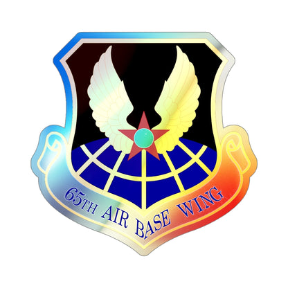 65th Air Base Wing (U.S. Air Force) Holographic STICKER Die-Cut Vinyl Decal-4 Inch-The Sticker Space
