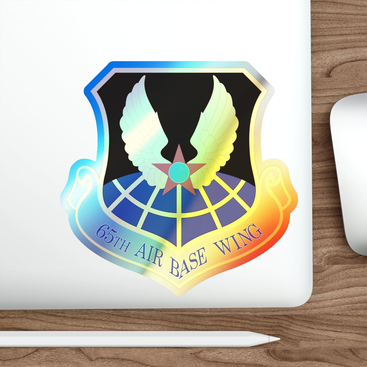 65th Air Base Wing (U.S. Air Force) Holographic STICKER Die-Cut Vinyl Decal-The Sticker Space