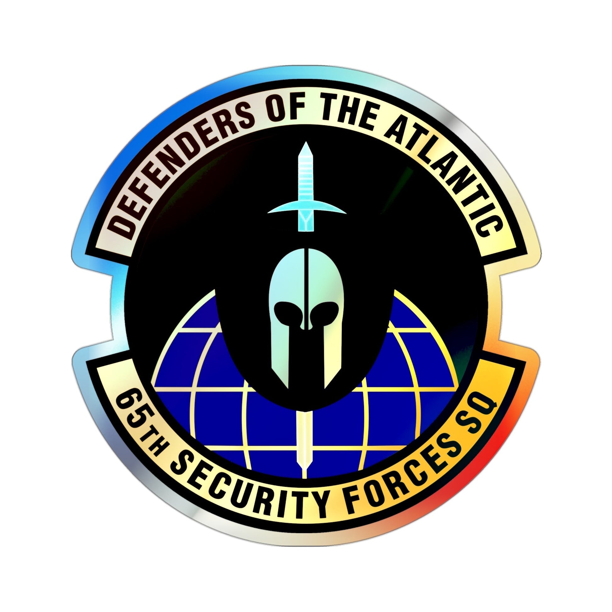 65th Security Forces Squadron (U.S. Air Force) Holographic STICKER Die-Cut Vinyl Decal-3 Inch-The Sticker Space