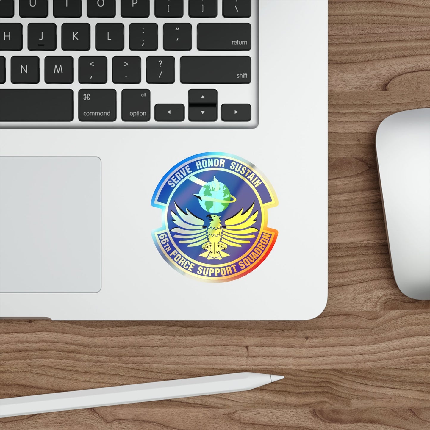 66th Force Support Squadron (U.S. Air Force) Holographic STICKER Die-Cut Vinyl Decal-The Sticker Space