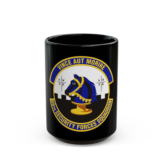 66th Security Forces Squadron (U.S. Air Force) Black Coffee Mug