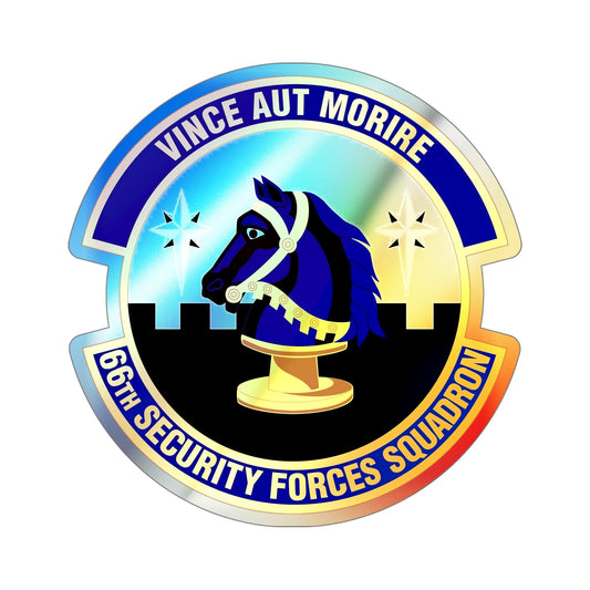 66th Security Forces Squadron (U.S. Air Force) Holographic STICKER Die-Cut Vinyl Decal-6 Inch-The Sticker Space