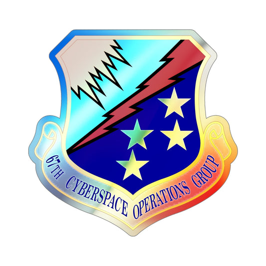 67 Cyberspace Operations Group ACC (U.S. Air Force) Holographic STICKER Die-Cut Vinyl Decal-6 Inch-The Sticker Space