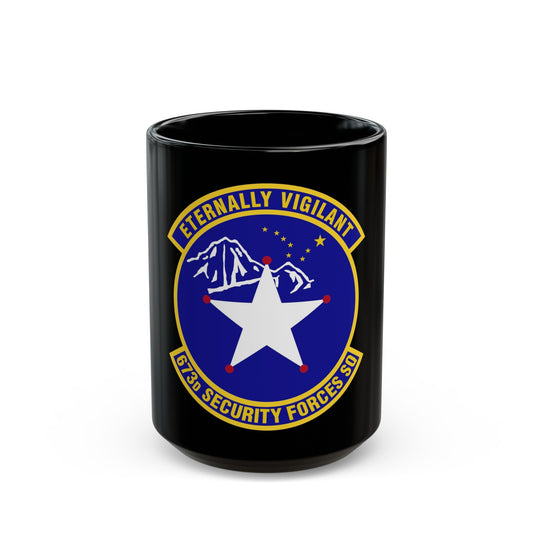 673 Security Forces Squadron PACAF (U.S. Air Force) Black Coffee Mug
