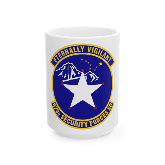 673 Security Forces Squadron PACAF (U.S. Air Force) White Coffee Mug
