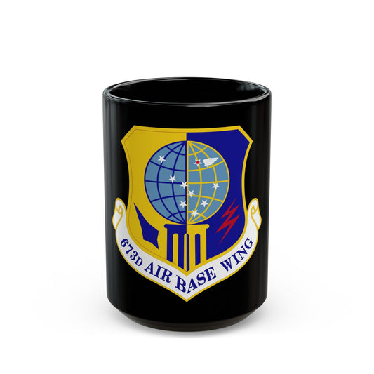 673d Air Base Wing (U.S. Air Force) Black Coffee Mug-15oz-The Sticker Space