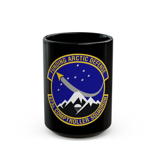 673d Comptroller Squadron (U.S. Air Force) Black Coffee Mug-15oz-The Sticker Space