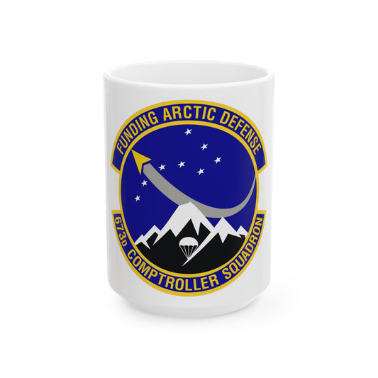 673d Comptroller Squadron (U.S. Air Force) White Coffee Mug-15oz-The Sticker Space
