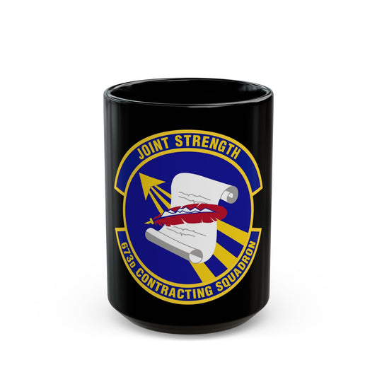 673d Contracting Squadron (U.S. Air Force) Black Coffee Mug-15oz-The Sticker Space