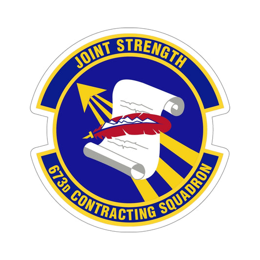 673d Contracting Squadron (U.S. Air Force) STICKER Vinyl Die-Cut Decal-6 Inch-The Sticker Space