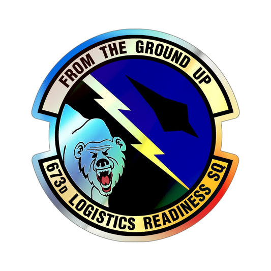 673d Logistics Readiness Squadron (U.S. Air Force) Holographic STICKER Die-Cut Vinyl Decal-6 Inch-The Sticker Space