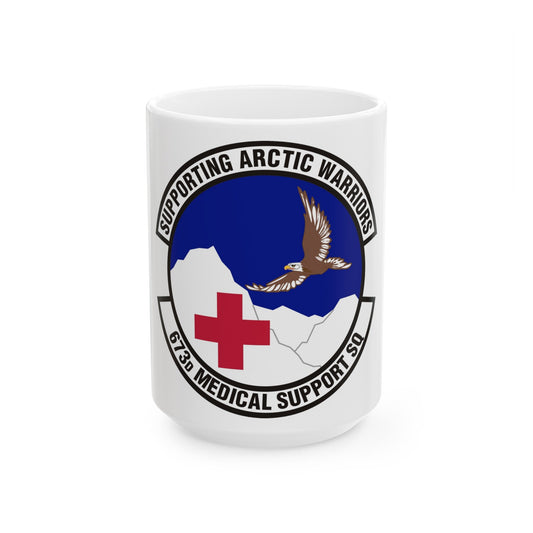 673d Medical Support Squadron (U.S. Air Force) White Coffee Mug-15oz-The Sticker Space