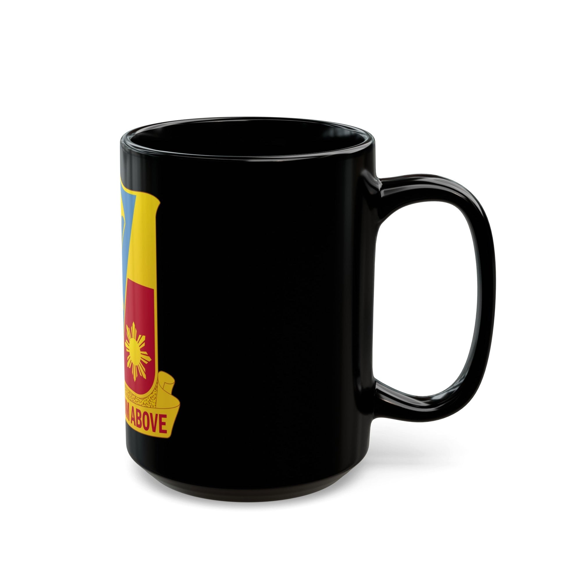 674th Airborne Field Artillery Battalion (U.S. Army) Black Coffee Mug-The Sticker Space
