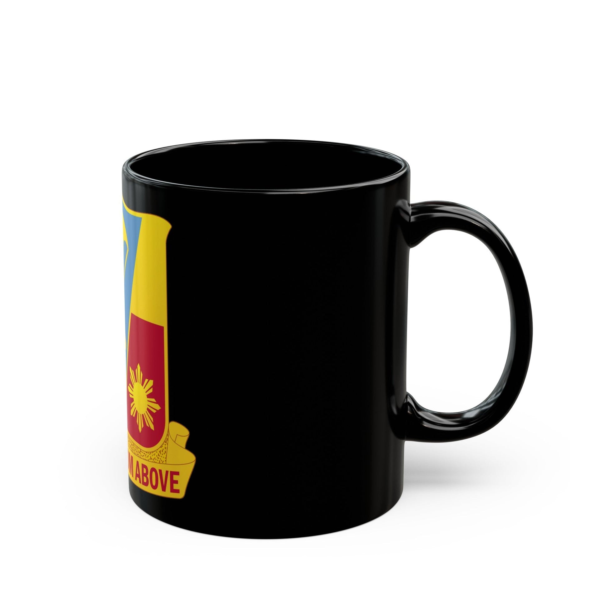 674th Airborne Field Artillery Battalion (U.S. Army) Black Coffee Mug-The Sticker Space