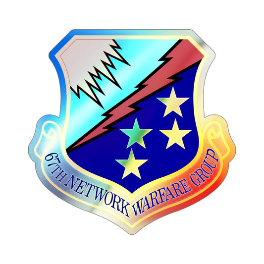 67th Network Warfare Group (U.S. Air Force) Holographic STICKER Die-Cut Vinyl Decal-6 Inch-The Sticker Space