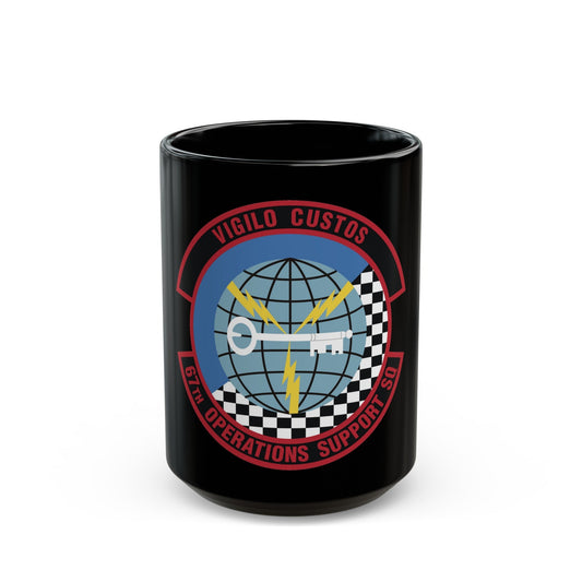 67th Operations Support Squadron (U.S. Air Force) Black Coffee Mug