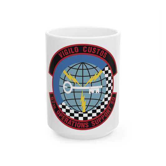 67th Operations Support Squadron (U.S. Air Force) White Coffee Mug