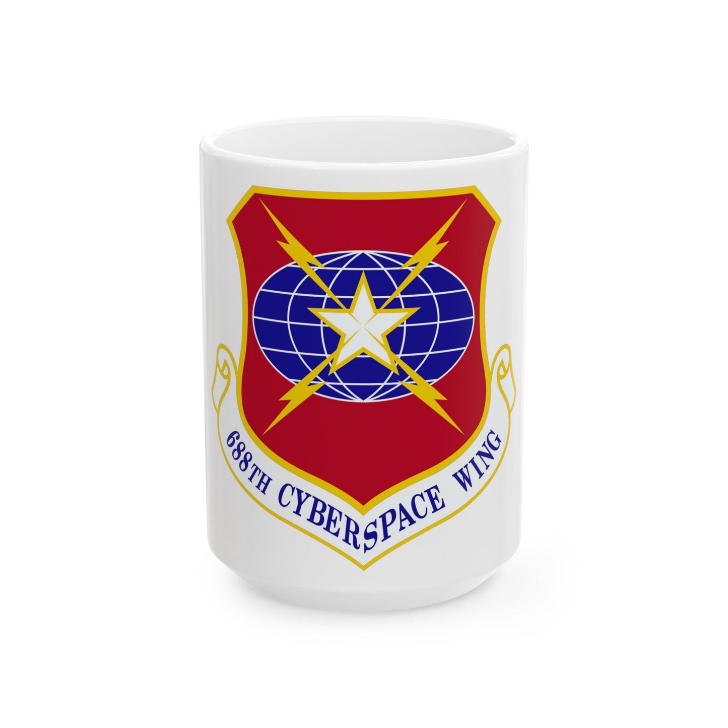 688 Cyberspace Wing ACC (U.S. Air Force) White Coffee Mug-15oz-The Sticker Space
