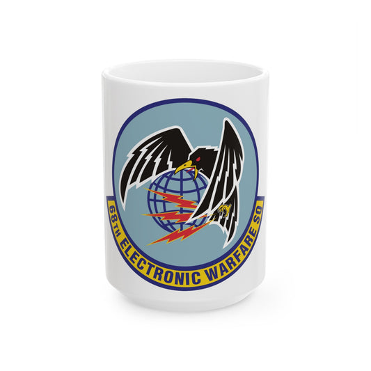 68th Electronic Warfare Squadron (U.S. Air Force) White Coffee Mug-15oz-The Sticker Space