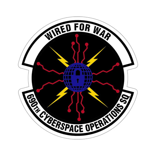690 Cyberspace Operations Squadron AFSPC (U.S. Air Force) STICKER Vinyl Die-Cut Decal-6 Inch-The Sticker Space