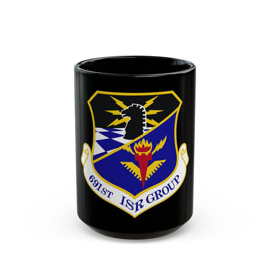 691 Intelligence Surveillance and Reconnaissance Group ACC (U.S. Air Force) Black Coffee Mug-15oz-The Sticker Space