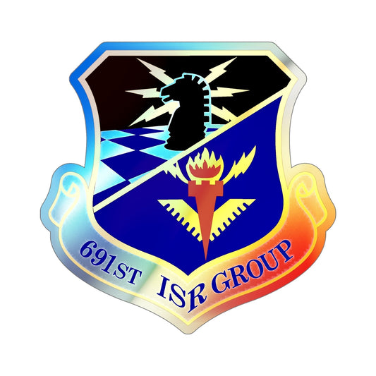 691 Intelligence Surveillance and Reconnaissance Group ACC (U.S. Air Force) Holographic STICKER Die-Cut Vinyl Decal-6 Inch-The Sticker Space