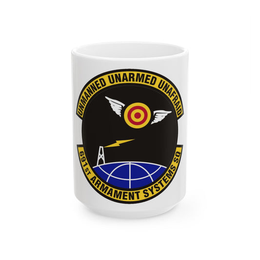 691st Armament Systems Squadron (U.S. Air Force) White Coffee Mug-15oz-The Sticker Space