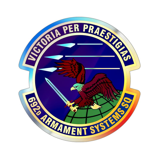 692d Armament Systems Squadron (U.S. Air Force) Holographic STICKER Die-Cut Vinyl Decal-6 Inch-The Sticker Space