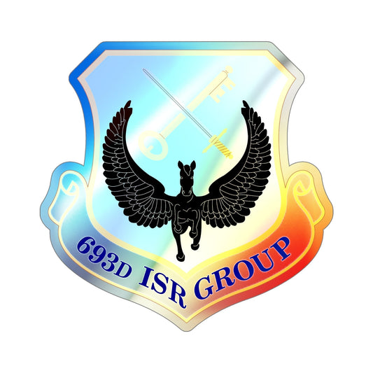 693 Intelligence Surveillance and Reconnaissance Group ACC (U.S. Air Force) Holographic STICKER Die-Cut Vinyl Decal-6 Inch-The Sticker Space