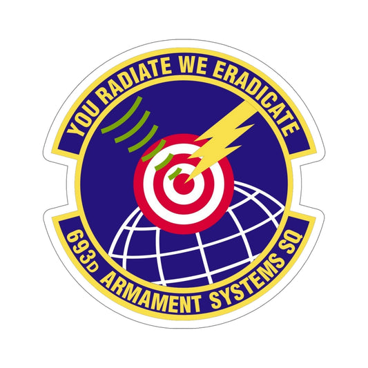 693d Armament Systems Squadron (U.S. Air Force) STICKER Vinyl Die-Cut Decal-6 Inch-The Sticker Space