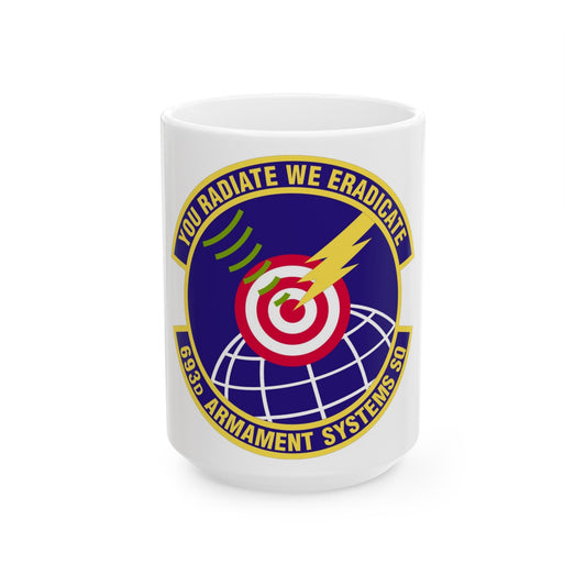 693d Armament Systems Squadron (U.S. Air Force) White Coffee Mug