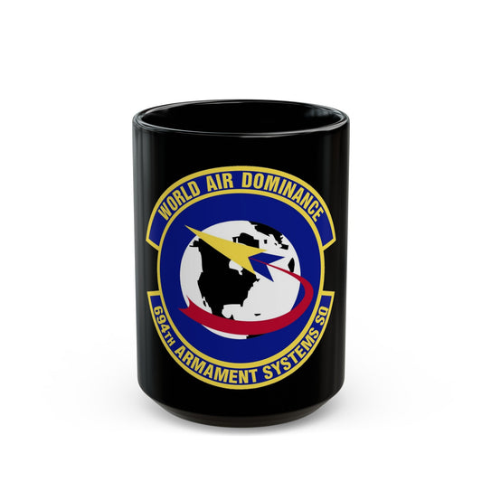 694th Armament Systems Squadron (U.S. Air Force) Black Coffee Mug-15oz-The Sticker Space