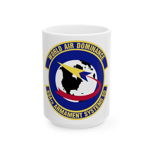 694th Armament Systems Squadron (U.S. Air Force) White Coffee Mug