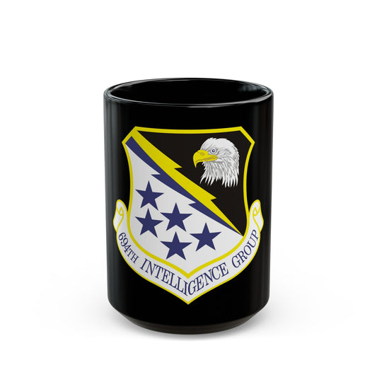 694th Intelligence Group (U.S. Air Force) Black Coffee Mug-15oz-The Sticker Space