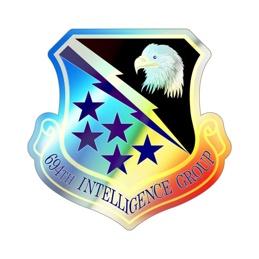 694th Intelligence Group (U.S. Air Force) Holographic STICKER Die-Cut Vinyl Decal-6 Inch-The Sticker Space