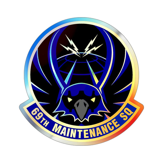 69th Maintenance Squadron (U.S. Air Force) Holographic STICKER Die-Cut Vinyl Decal-6 Inch-The Sticker Space