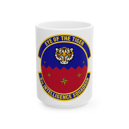 6th Intelligence Squadron (U.S. Air Force) White Coffee Mug-15oz-The Sticker Space